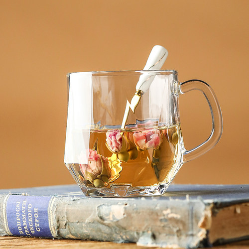 创意家用玻璃杯高级感喝水茶杯