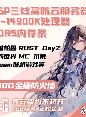 BGP线路14900K 9950X EPYC我的世界MC rust腐蚀 dayz vps服务器i9