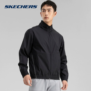 Skechers斯凯奇春季 轻盈百搭立领梭织防晒外套P223U032 男女同款