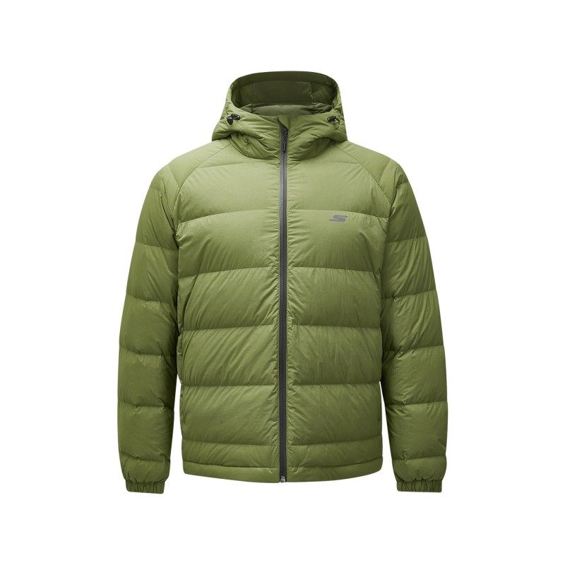 斯凯奇男士秋冬保暖连帽外套