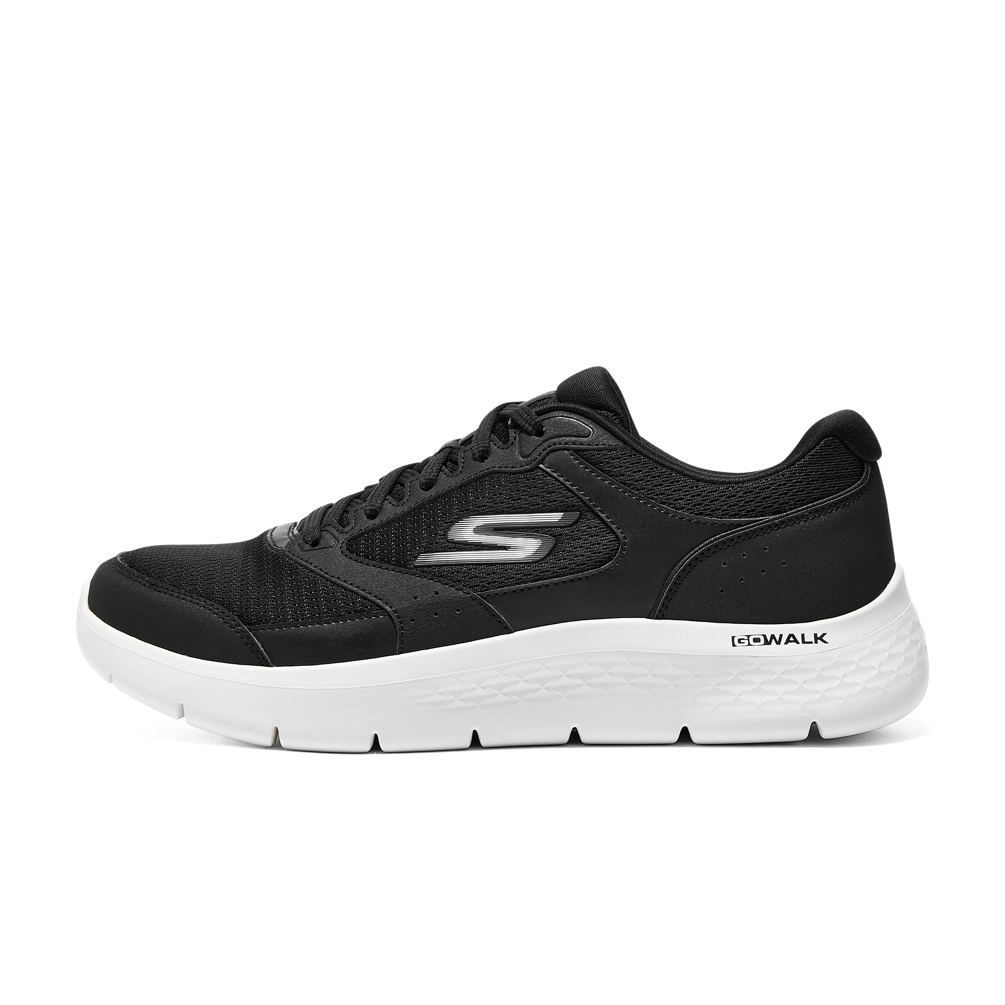 Skechers缓震休闲男子系带跑步鞋