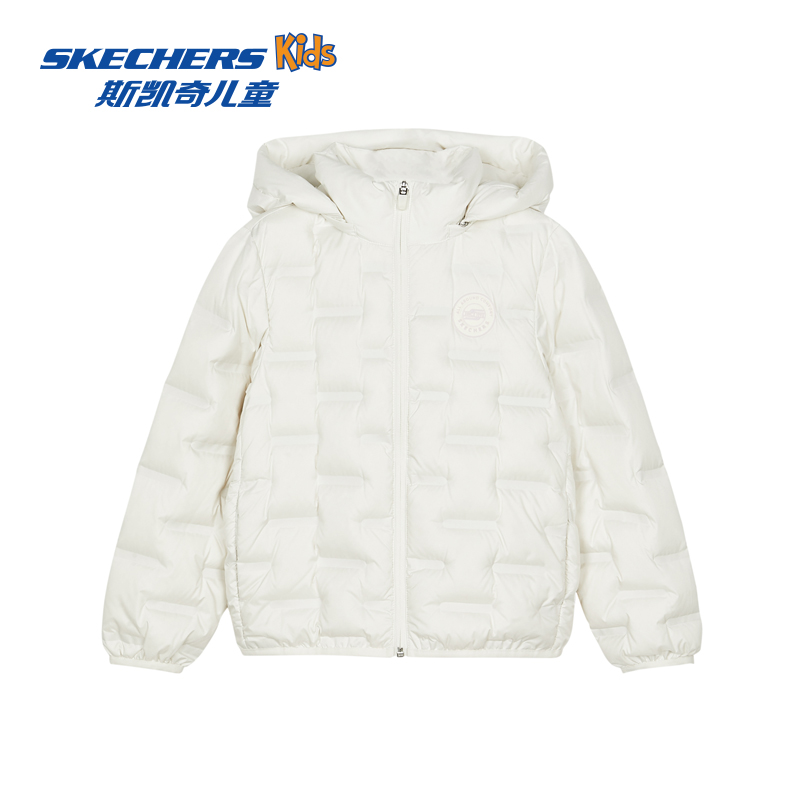 斯凯奇儿童保暖连帽羽绒服