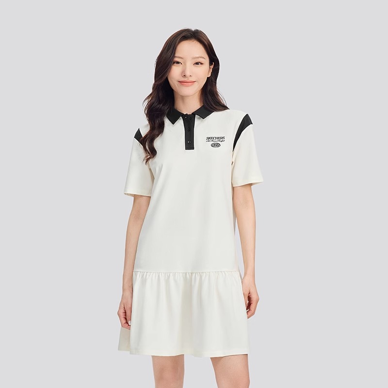 Skechers女子针织连衣裙鱼尾裙