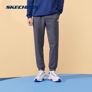 Skechers斯凯奇春夏男子针织束脚长裤 L322M090 百搭宽松运动卫裤