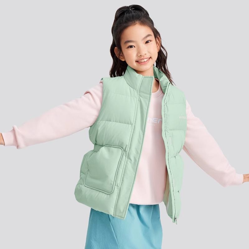 Skechers羽绒马甲时尚保暖背心