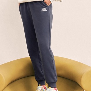 跑步健身裤 宽松显瘦卫裤 L322W059 女新款 Skechers斯凯奇运动裤