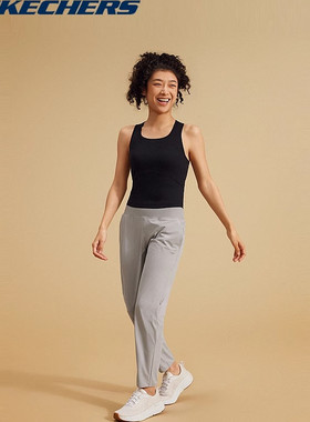 Skechers斯凯奇女子防晒针织长裤舒适垂感不易皱休闲裤P224W141