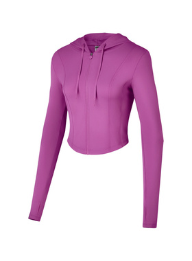 Skechers斯凯奇新款女士舒适透气柔软耐穿针织连帽外套P424W207