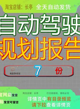 自动驾驶规划报告产业转型升级方案发展战略研究分析x市驶产精品