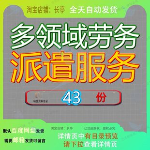 多领域劳务派遣服务投标方案人员员投中心窗口口投社会救助心投