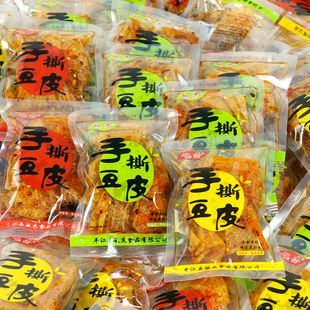 敏杰手撕豆皮500g湖南平江特产文杰手撕油炸豆皮香辣条豆干小辣片