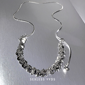 yyds冷性风抽拉项链女款 2025新款 高级感轻奢小众锁骨链颈链choker