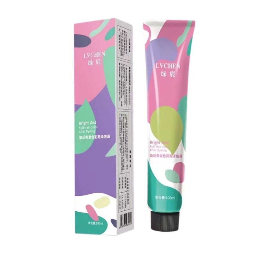 美发店专用单支绿宸染膏微潮色0/00基色盖白发无氨味发廊染发膏剂