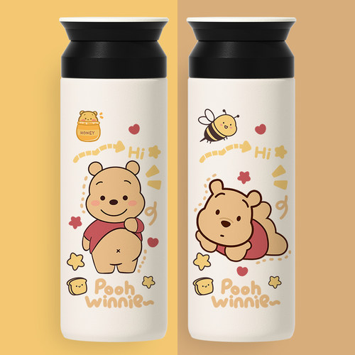 维尼熊保温杯卡通可爱趣味创意