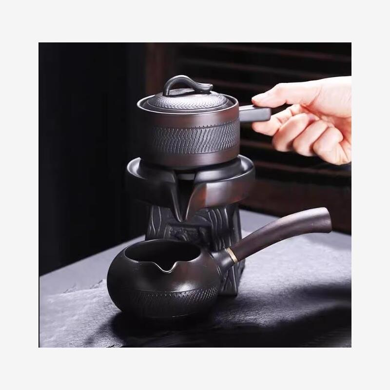高端紫陶自动茶具一套家