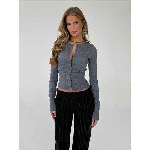 欧美秋冬修身针织打底衫长袖上衣女Knitted long sleeved sweater