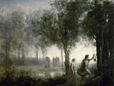 Orpheus Leading Eurydice from the Underworld柯罗超高清8.4M图