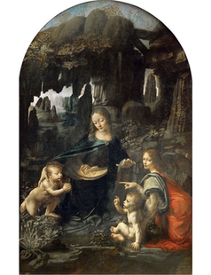 Virgin the Rocks 高清大图 6.7M 卢浮宫 达·芬奇岩间圣母The