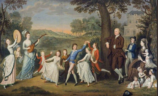 60M高清图大卫艾伦作品玛丽·汉密尔顿，哈尔克特夫人及其家人