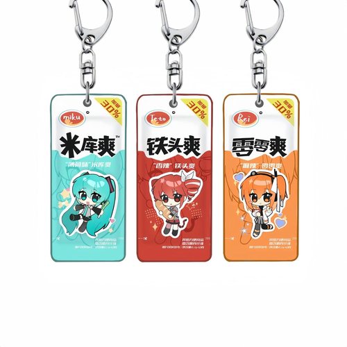 初音重音足立零摸鱼爽搞怪挂件亚克力钥匙扣书包挂件二次元送闺蜜