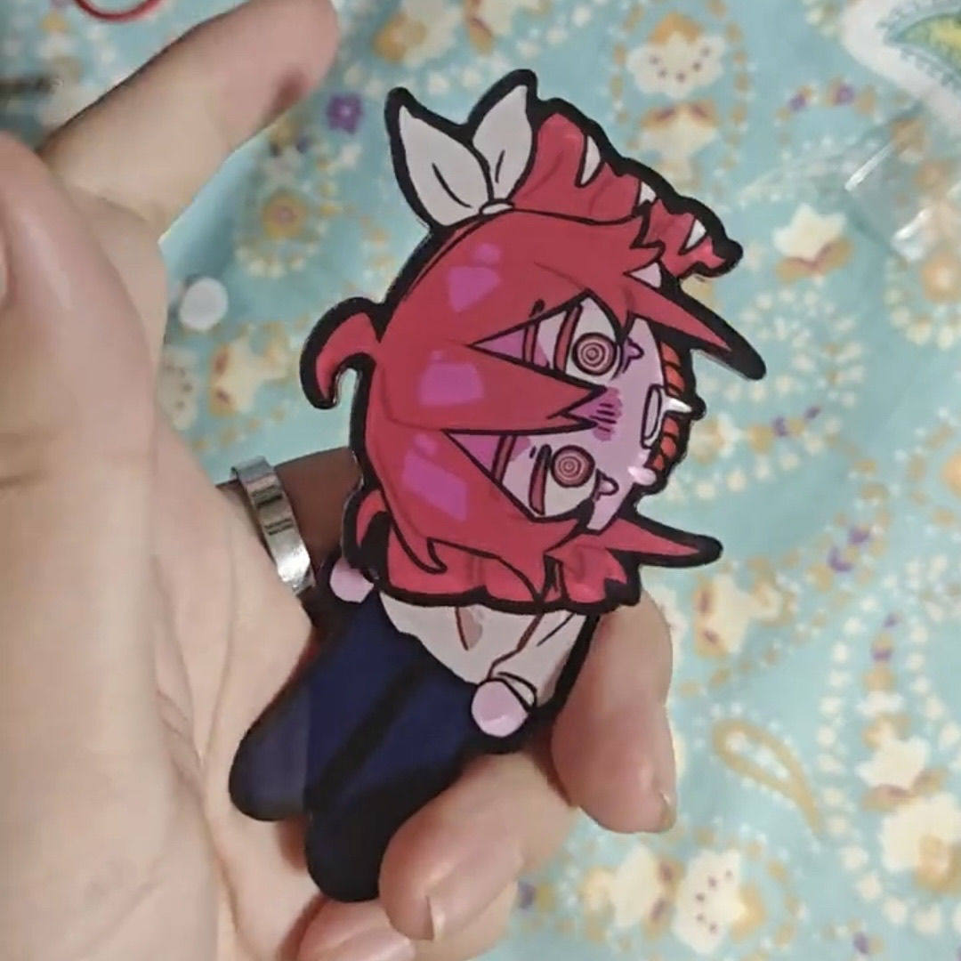 小红书同款重音teto头转转脑袋亚克力挂件搞笑周边自制谷子