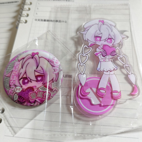 初音miku术力口周边爱属性吧唧匹诺曹p亚克力徽章立牌谷子