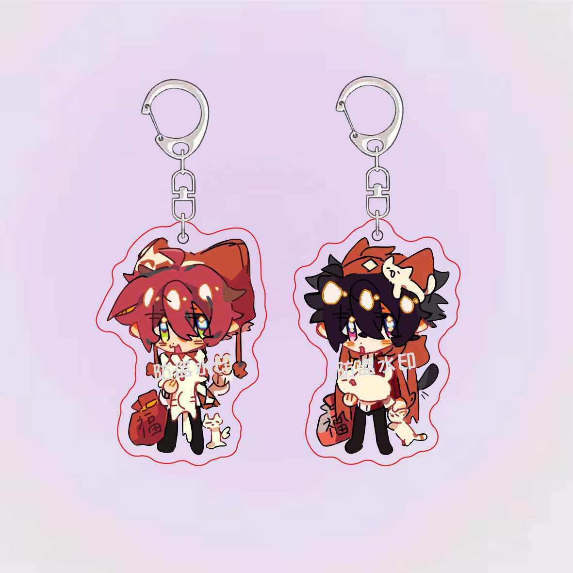 凹凸世界安迷修雷狮新年周边可爱装饰书包挂件亚克力钥匙扣小礼物