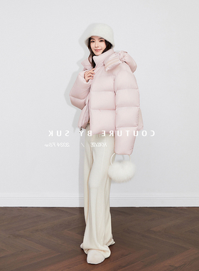 雪域精灵超轻云朵泡芙短款2025冬季新款保暖90白鹅绒羽绒服外套女
