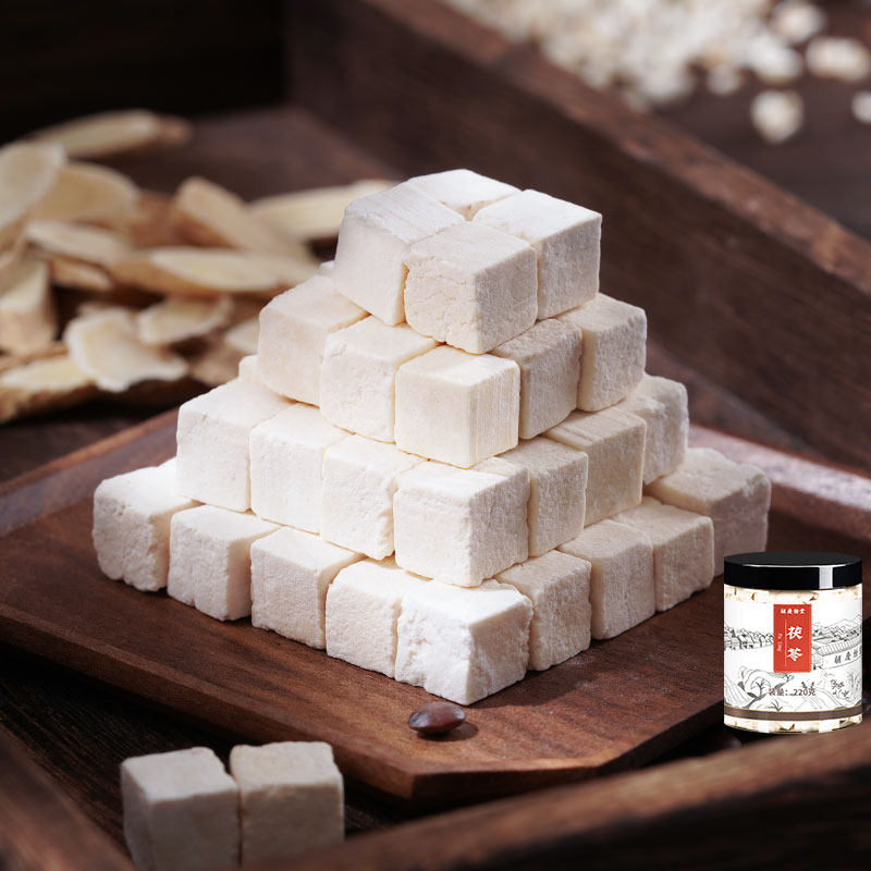 胡庆余堂白茯苓块食用茯苓粉白茯苓块丁泡水220g