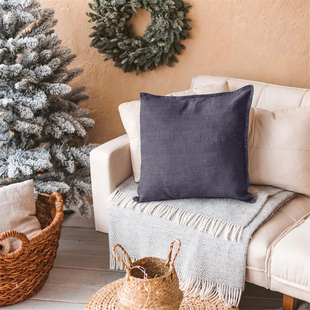 日系简约纯色枕套方形亚麻抱枕客厅沙发靠枕酒店民宿床头靠垫含芯