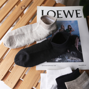 高腰袜 袜黑色男士 袜子男女秋冬中筒袜100%正品 纯亚麻防臭吸汗西装