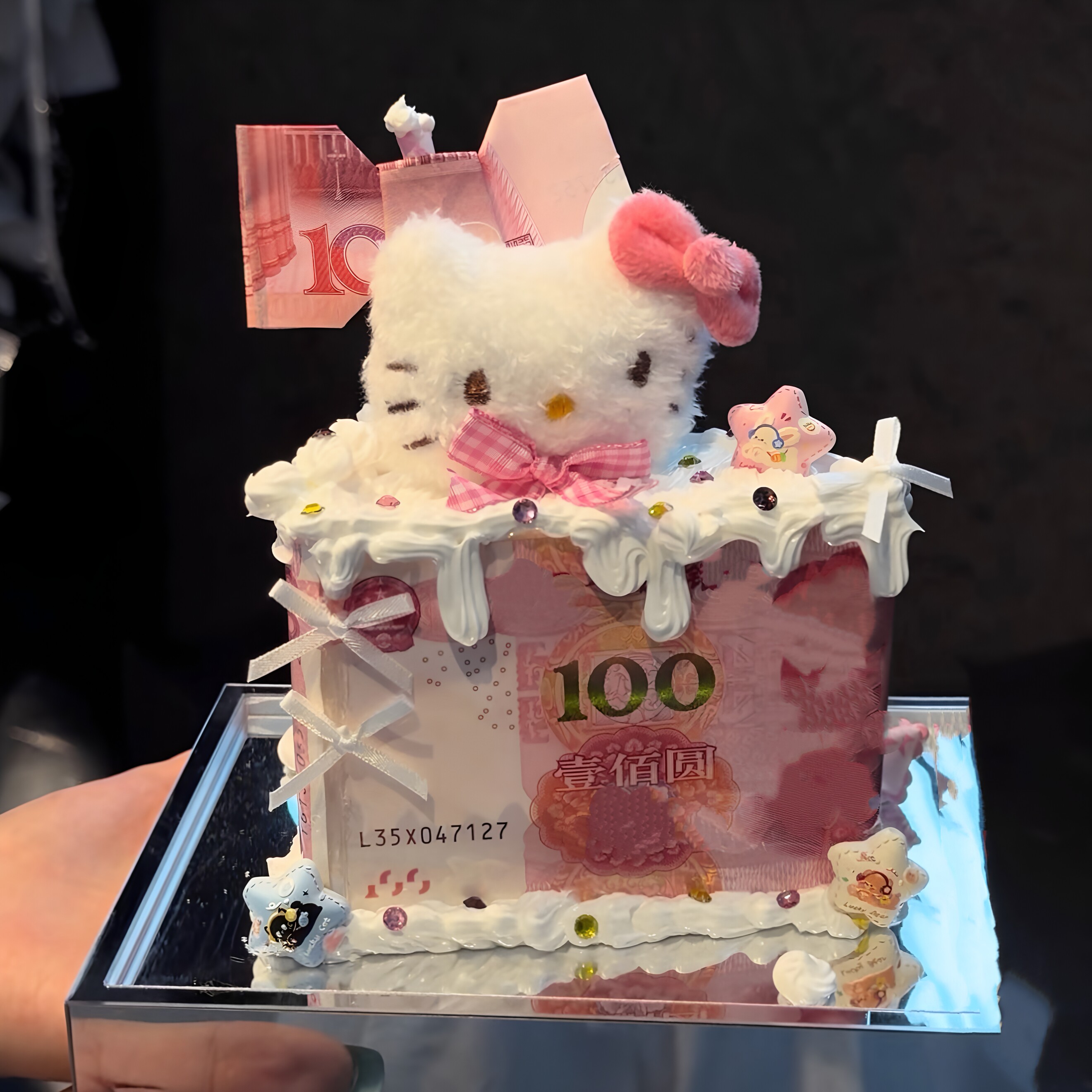 蛋糕有钱花diy材料包创意钞装饰摆件浪漫情人节七夕礼物送女友