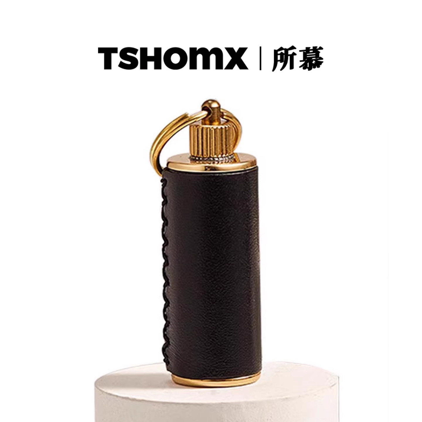 TSHOMX打火机油壶植鞣头层牛皮