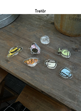 Tretar 「手绘图案」透明气囊手机支架 粘贴式简约创意