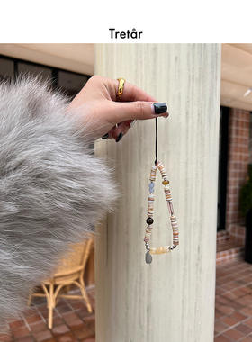 Tretar「白藤香草」串珠手机链 相机手机挂绳