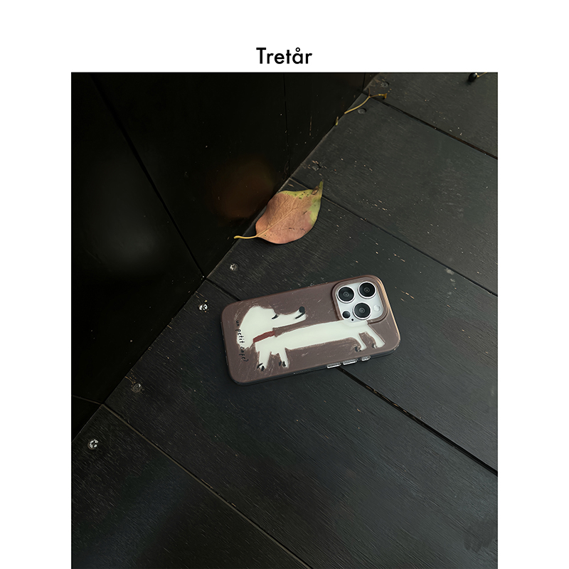 Tretar「腊肠狗」双面覆膜 磨砂大孔 IMD全包手机壳 适用iPhone17Pro