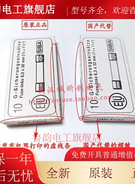 德国SIBA万用表保险丝管 7017240 DMI FF500MA 0.5A 315mA 1000V
