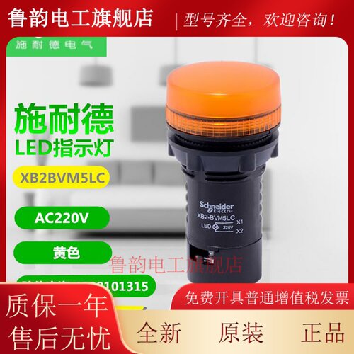 施耐德按钮指示灯XB2BVB XB2BVM XB2BVQ 1LC 3LC 4LC 5LC 6LC LED