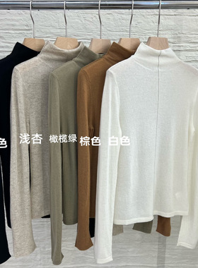 2025新款BC休闲时尚百搭套头中领羊绒衫