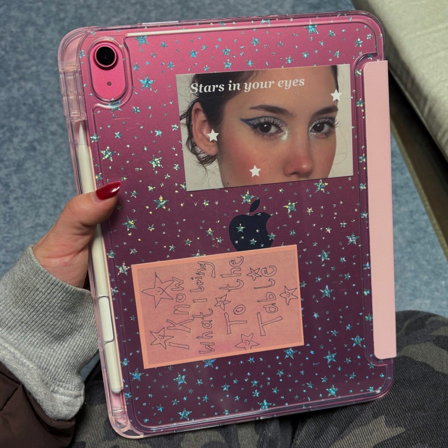 韩系彩色星星iPadAir7/6保护套2025新款A16亚克力适用苹果iPad11保护壳平板壳10代Pro11寸Air5带笔槽mini7女,3C数码配件,平板电脑保护套/壳,淘宝优惠券,粉丝福利购,淘宝优惠卷