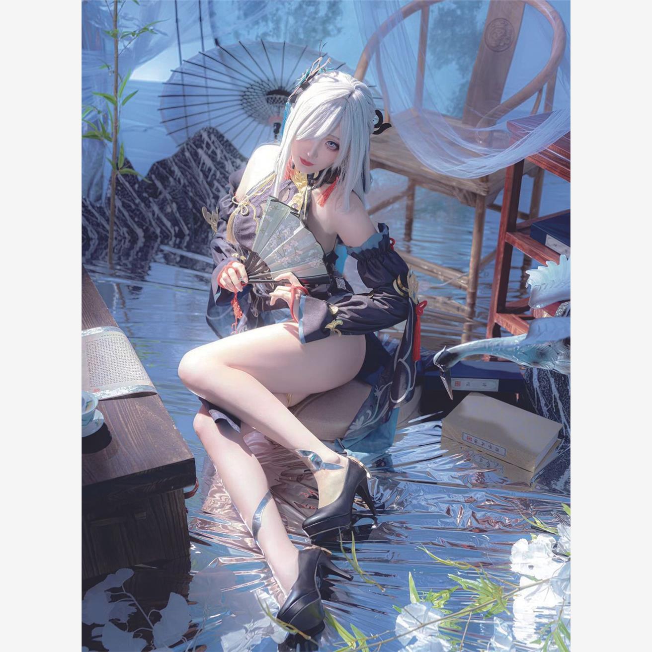 现货秒发原神申鹤cos服新