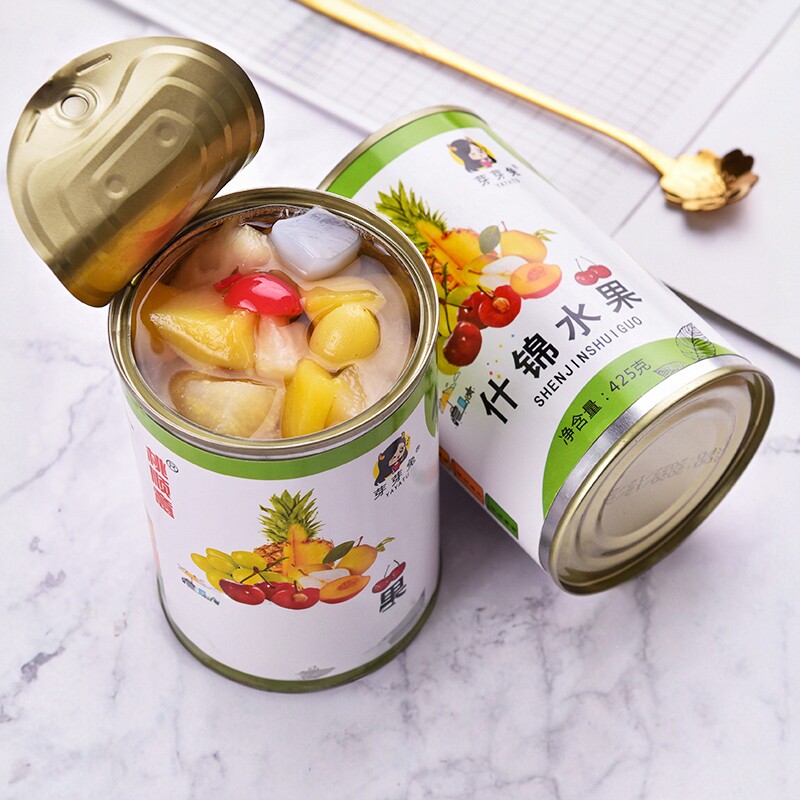糖水什锦罐头12罐X425g整箱新鲜水果杂果罐头烘焙餐饮罐头水果捞