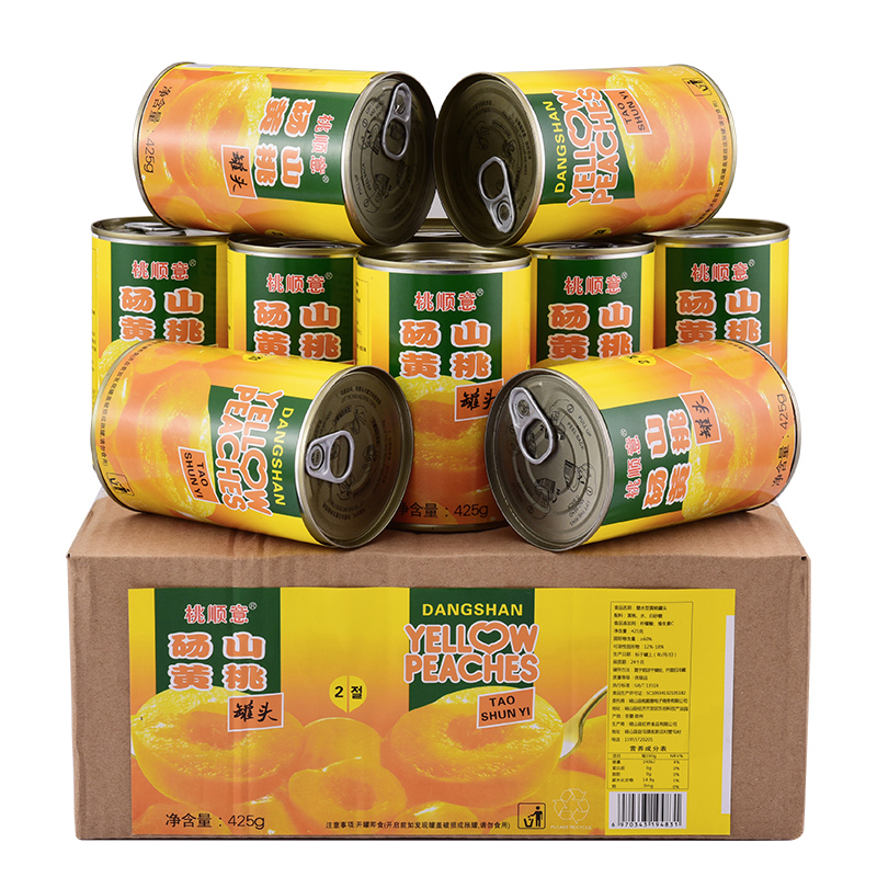 桃顺意糖水黄桃罐头烘焙专用