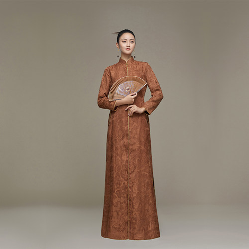 吉祥斋女装玄黄上长衣桑蚕丝真丝国风礼服舞台表演专柜正品汉服 - 封面