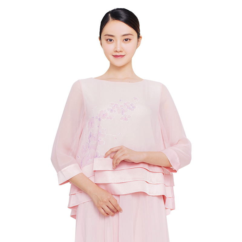 吉祥斋女装花菲花上衣长裙套装