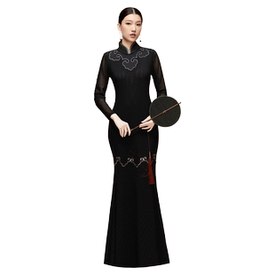 吉祥斋女装凤仙阁旗袍复古连衣裙礼服正品