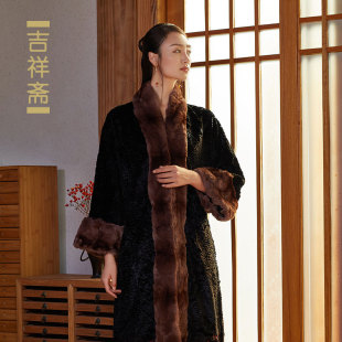 吉祥斋女装 外套国风礼服 古雪斋大衣秋冬款