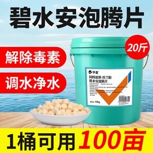 华畜解毒碧水安泡腾片水产养殖解毒剂鱼池虾蟹塘调水除油膜解毒王