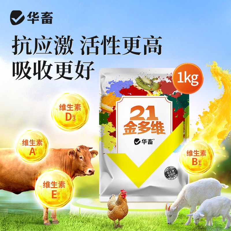 华畜活力金维电解多维兽用维生素微量元素猪牛羊鸡龟用黄金多维