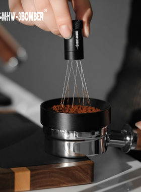 轰炸机MHW闪电搅粉针意式咖啡布粉器 打散结块均匀布粉磁吸带收纳